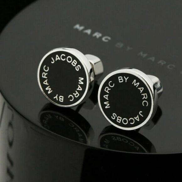 Marc by Marc Jacobs Enamel Logo Disc Stud Earrings
